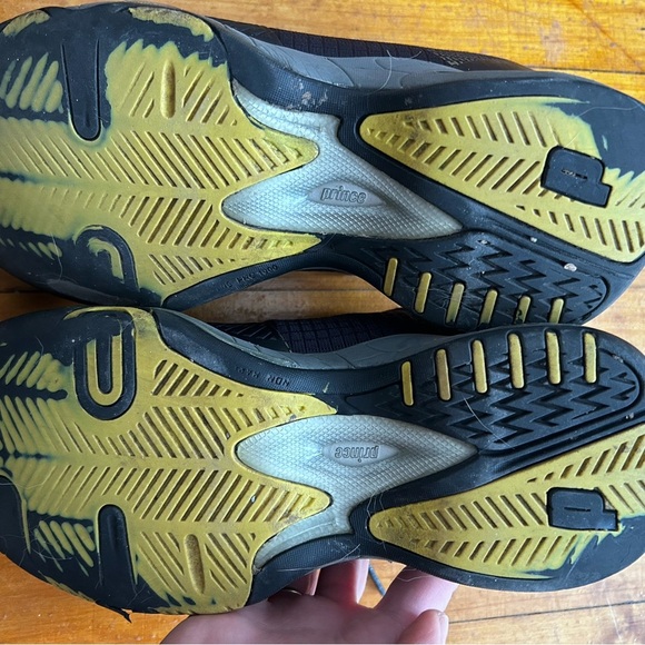 *Great Pre-Owned* Prince T22.5 Black/Yellow Men's Athletic Shoes - Picture 7 of 9
